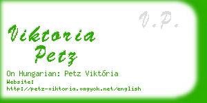 viktoria petz business card